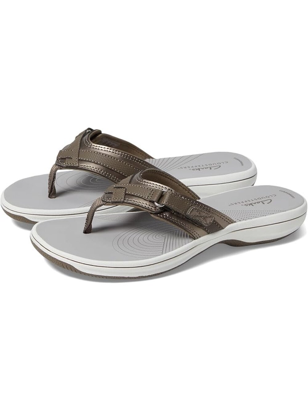 NWT Clarks Pewter Lightweight Breeze Sea Size 10
